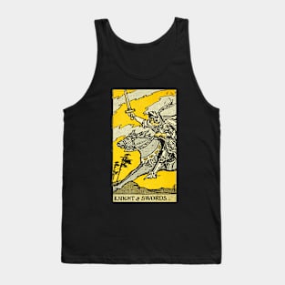 Tarot Card Knight And Swords Tank Top